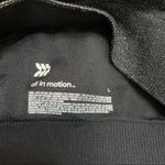 All In Motion  Black Razor Back Sports Bra Metallic Photo 2