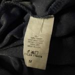 White Birch  Shirt Top Women's Size Medium Blue Velvet Blouse Choker Stretch Photo 4