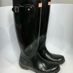 Hunter original tall black rain boots women’s size 6 Photo 1