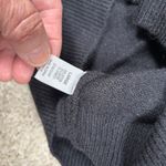 Poof New York Charcoal Grey Cowl Neck Sweater Size Large 2 Way Wear Photo 4