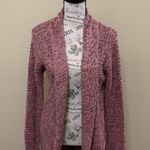 Derek Heart Purple Cacoon Open Cardigan Photo 2