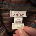Ariat Horseshoe Bend Pullover Shirt Multi Jacquard Stripe Size M Photo 3