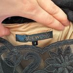 Sue Wong Lace Black Cocktail Dress Above Knee Size 2 Photo 1