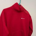 Champion NWT Cranberry Sport Zip Mock Neck Long Sleeve Photo 1