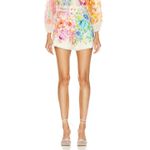 Zimmermann  NWT Raie Tuck Multi Floral Linen Belted Shorts Size 4 Photo 1