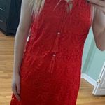 Lila Rose Red Lace Dress Photo 0