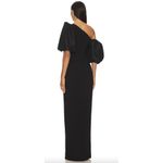 Likely  Natasha One-Shoulder Puff Sleeve Gown in Black Size US 0 Photo 11