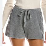 Splendid Camelia 100% Cashmere Drawstring Shorts Grey XL $218 Photo 1