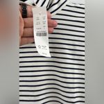 J.Crew  Stretch cotton-blend elbow-sleeve mockneck T-shirt in stripe Photo 3
