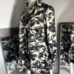 Source Unknown Elegant Black, cream, & green camouflage Long Sleeve Dress Photo 2