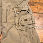 American Eagle Outfitters Women Khaki Cargo Pants Stretch Relaxed Fit Size Mediu Photo 5