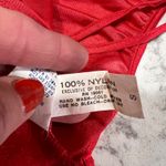 Vintage Undercover Wear Red Nylon‎ Lingerie Dress Babydoll Slip Nightie Photo 7