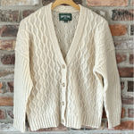 American Eagle  Cream Cable Knit Cardigan Sweater, XS Photo 0