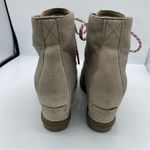 Sorel Boots Size 10.5 Joan Of Arctic Wedge Ankle Boot LL4931-264 Gray Leather Photo 2