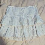 y2k striped pink and white ruffle mini skirt 7 Size undefined Photo 2