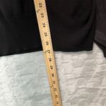 Talbots  Plus 2X Black V-Neck Sweater Sheer Puff Sleeve Top Stretch Elegant‎ Chic Photo 5