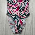 Summersalt NWT  The Cinched One Piece Swimsuit Watercolor Zebra Hibiscus size 4 Photo 4