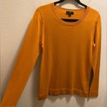 J.Crew Orange Crew Neck Long Sleeve Lightweight Sweater Size Small Photo 3