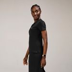 FIGS Sona FORMx Slim V-Neck Scrub Top in Black, Size Large Photo 3