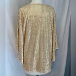 Grace Karin  NWT Elegant Sequin Gold Top Plus Photo 4