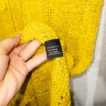 BCBGMAXAZRIA BCGBMaxArzria Golden Yellow Long Sleeve Knit Duster Cardigan Medium Photo 4
