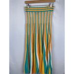 Stefanel Blue/Yellow/Orange/White Striped Strapless Sundress OR Maxi Skirt EuroM Blue Size undefined Photo 1