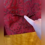  Blazer Jacket Red Textured Long Sleeve Button Up Faux Pockets Chicos 2 Photo 6