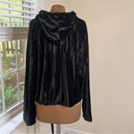 Rachel Roy Velvet Hoodie Black Size Medium Photo 2