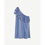 ZARA ✨ HP✨FRILLED ASYMMETRIC DRESS:✨ Photo 6