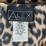 Alex Evenings  Cheetah Print Sleeveless Satin Tank Top M Photo 2