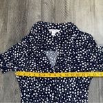 Popsugar  Navy Blue White Heart Dress XS Button Down Pockets Photo 7