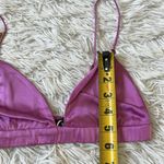 SER.O.YA DORAL SILK BRALETTE IN ROSE BUD SIZE XS Purple Photo 6