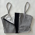 I am gia I.AM.GIA Gingham Miller Cami Crop Tank Top Size Medium Photo 2