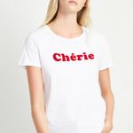 French Connection NWT  CHERIE SLOGAN T-SHIRT Photo 1