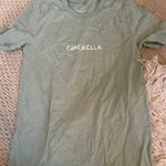 Official Coachella Graphic Tee Shirt Light Green Photo 0