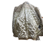 wilson's leather Women's  Maxima Beige Suede Leather Jacket with Fur Trim - Size S Photo 8