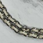 Rhinestone Heart Silver Chain Link Belt Y2K Festival One Size (OS) ✨ Photo 4