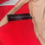 Summersalt  Women’s Sz 6 Oasis One Piece Swim Suit Red Belted Photo 3