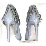 Tiffany Designs Gray Fringe Ankle Bootie Italian Designer SIZE 6 Disco Cowgirl Western $345 NEW Photo 5