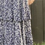 NWT BOHO Fairy Blue White Strapless Floral Off The Shoulder Maxi Dress Med Photo 7