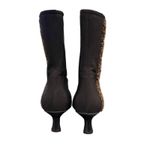 Stuart Weitzman Women's Black Suede Ankle Boots Size 8.5 Zip Closure Photo 4