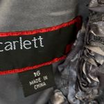 Scarlett Women's Floral Lace Sheath Dress Size 16 Silver Sleeveless V-Ne… Photo 10