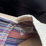 Toms  Shoes Women's Sz 9 Beige Twill Classic Wedge Cork Heel Peep‎ Heel Slip On Photo 8