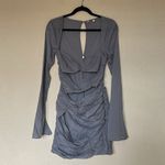 House Of CB  ‘Camille’ Dove Grey Real Silk Mini‎ Dress NWOT Size M Photo 3