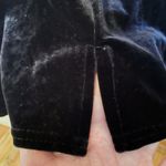 🌸 Vintage 90s black velvety mini dress vtg square neck medium M Photo 4