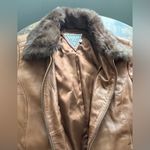 Marvin Richards | women’s leather & rabbit fur jacket. Size: XL Photo 10