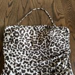 J.Crew Womens Ruched One Piece Swim Suit Gemma Bandeau Leopard Halter Size 12 Photo 2