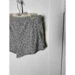 Colsie Gray Leopard Print Comfy Sweat Elastic Shorts Stretch Lounge Women's XL Photo 4