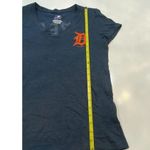 The Great Detroit Tigers " Catch" Blue V-Neck T-Shirt Women's Size L Photo 6