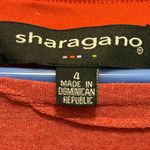 Sharagano  Rust Textured Bodycon Dress 3/4 Sleeve Size 4 EUC Photo 3